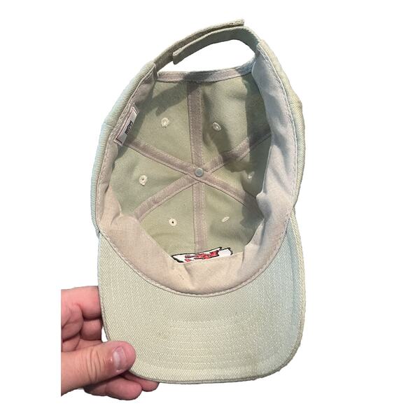 VTG Kansas City Chiefs Adult Unisex Strapback Hat Cap Tan Red Arrow KC NFL - Picture 4 of 6